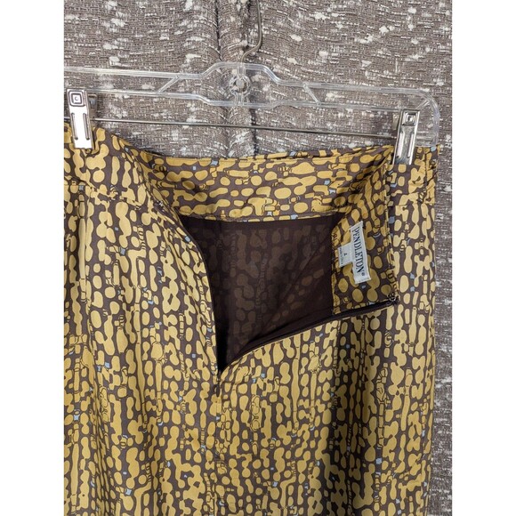 Vintage Pendleton Silk Skirt Tank Top SET Gold/Brown Woman's Size XS/4 - Picture 10 of 13